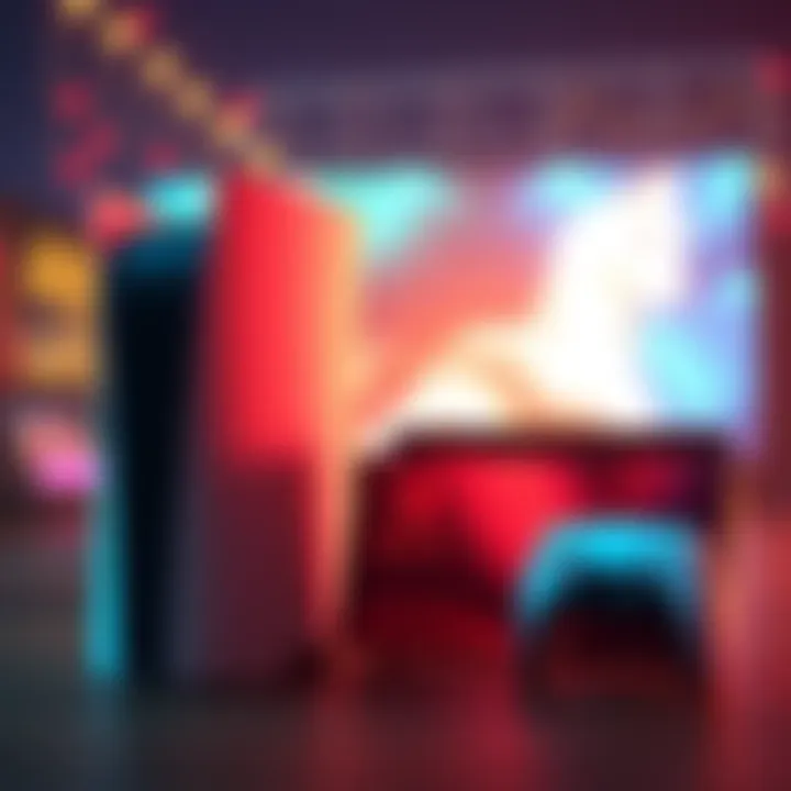 PS5 Sales Lead in UK A PS5 console placed next to a Nintendo Switch 2, showcasing PS5's sales dominance in the UK market for 2025.