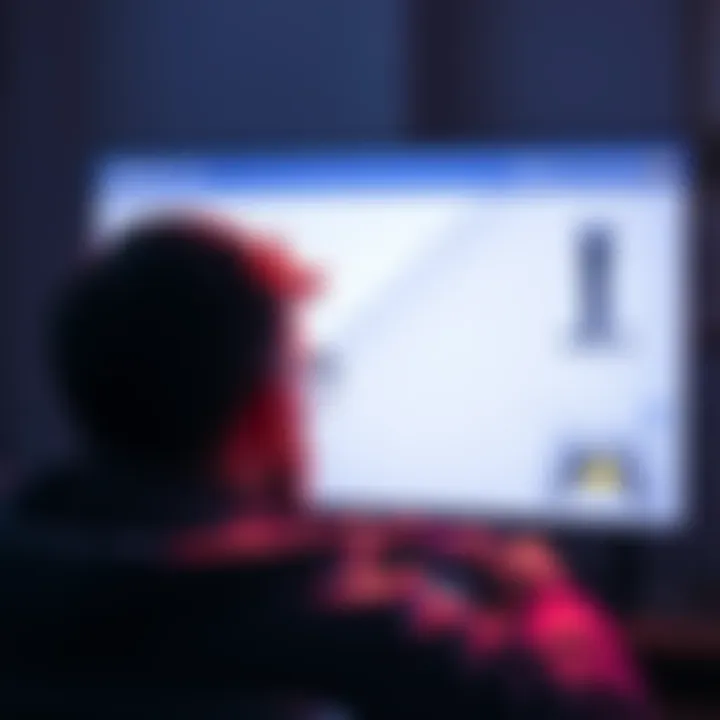 A frustrated gamer looking at a blank PS5 store screen, showing issues with loading games and trailers.