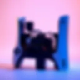 PlayStation 5 console displayed without side panels, showing internal components and airflow space