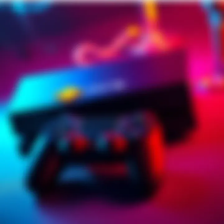 Overview of game sizes for PS Plus Extra in February 2026 with a gaming console and controller