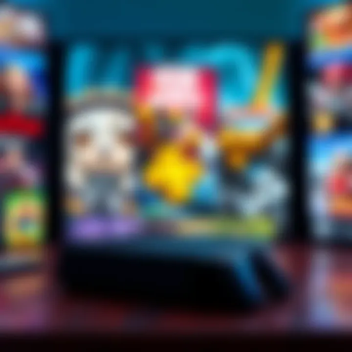 A PlayStation console showing the PS Plus Premium logo with vibrant game covers in the background.