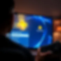 A gamer looking confused while viewing the PlayStation Plus subscription settings on a screen