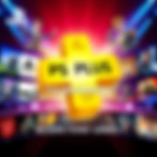 Graphic showing PS Plus Prediction Tournament Round 17 with iconic game elements and leaderboard highlights