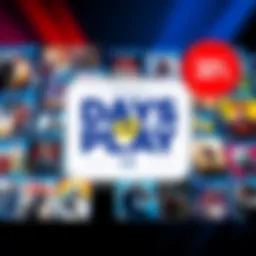 Promotional graphic for PSN Store's Days of Play sale showing various video game titles with discount tags