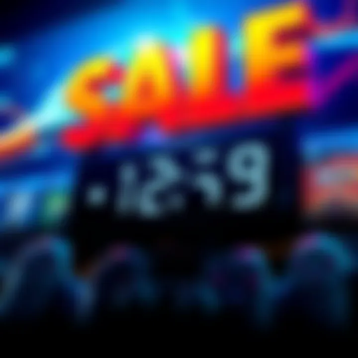 PSN Store Sale Colorful graphic showing discounted games and a countdown to the PSN Store savings event