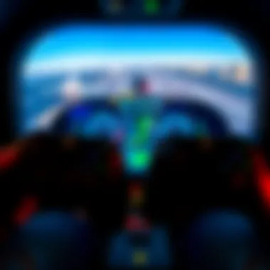 Two PSVR2 Sense Controllers with an MSFS2024 interface displayed on a screen, showing flight simulation controls.