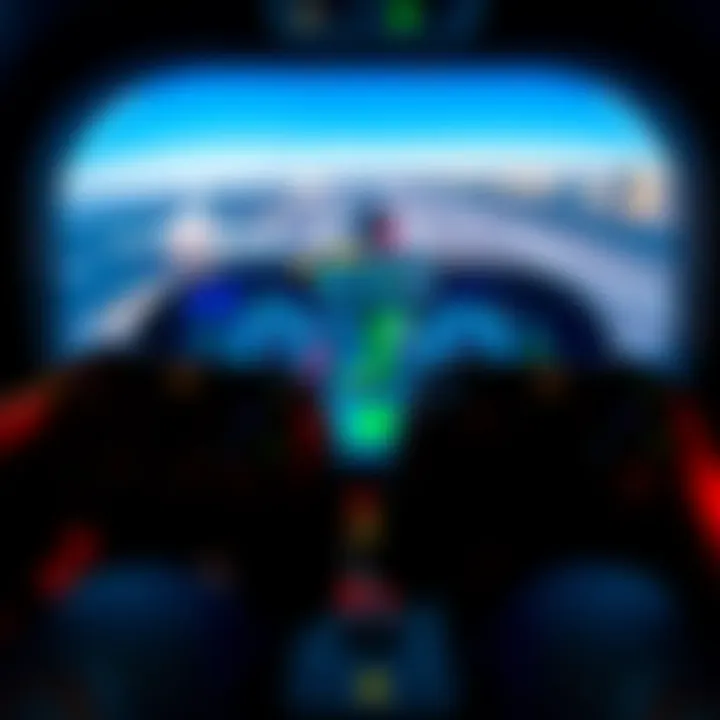 Two PSVR2 Sense Controllers with an MSFS2024 interface displayed on a screen, showing flight simulation controls.