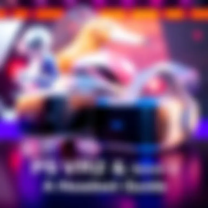 An image showing the PS VR2 and Quest 3 virtual reality headsets side by side with a blurred gaming background