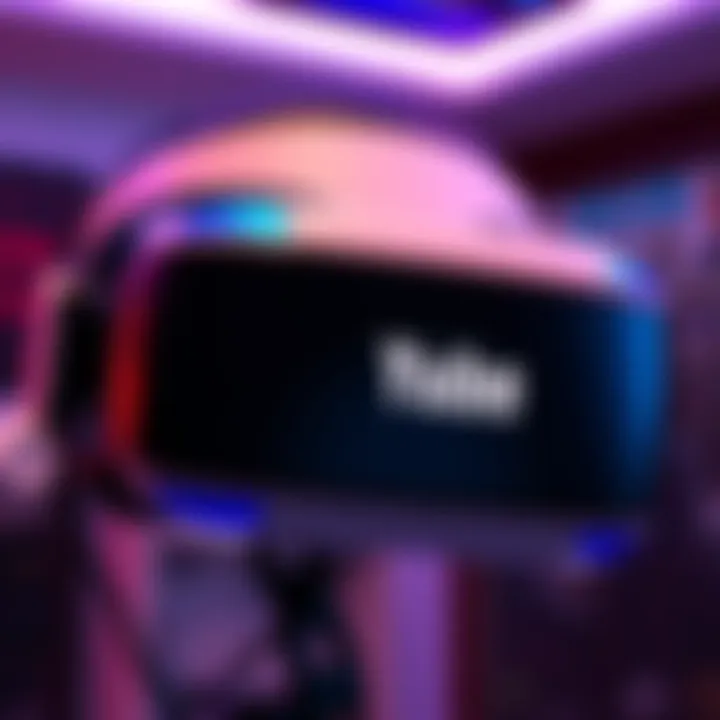 A PSVR headset displayed with the YouTube logo, showing issues accessing video content