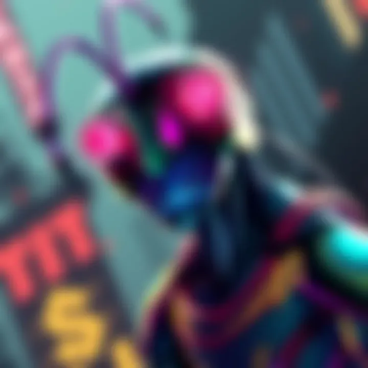 Psycho Mantis Fan Art A colorful illustration of Psycho Mantis showcasing creative artistry and detail.