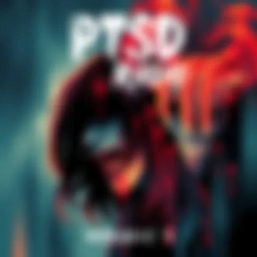 Cover illustration showing eerie visuals related to horror themes like hair and urban legends in a fragmented style