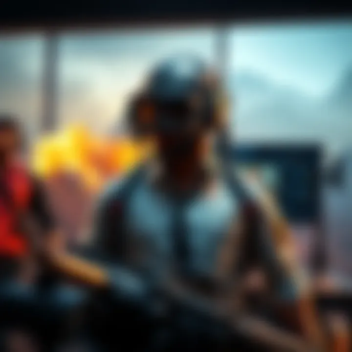 Player struggling with PUBG GFX tool, showing graphics settings on screen