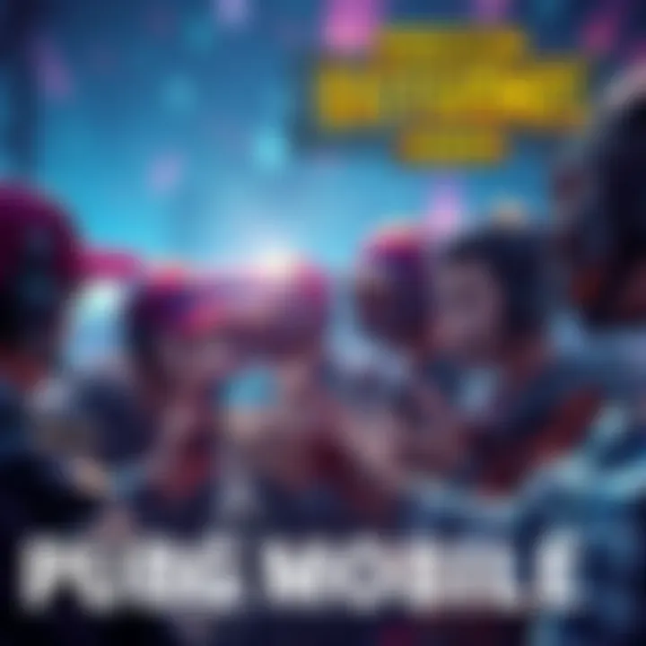 A group of gamers intensely focused on playing Pubg Mobile on their smartphones, showcasing teamwork and strategy during a match.