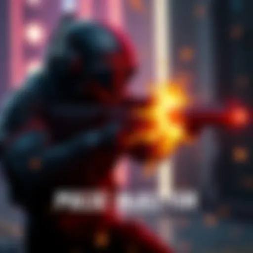 A Medium character using the Pulse Injector, showcasing its dual modes of fire in a combat scene.
