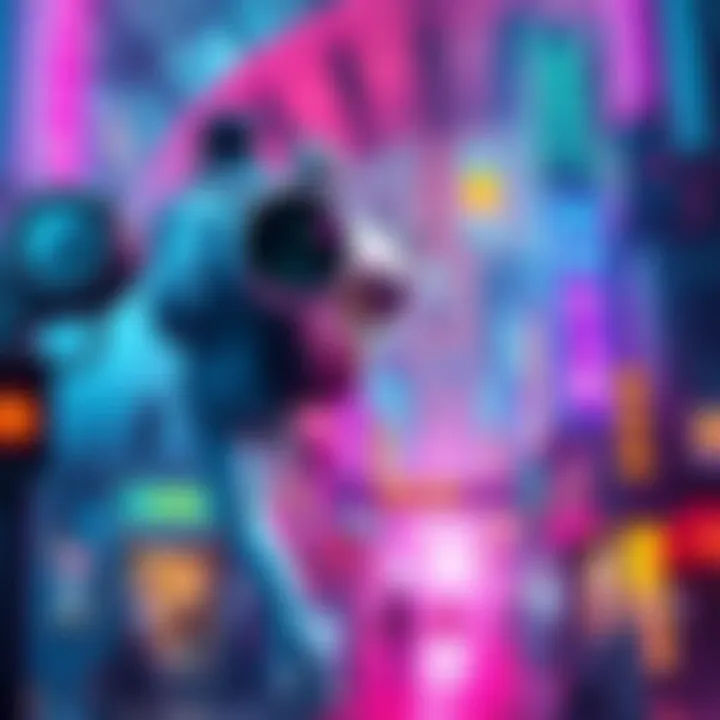 Punk Aesthetics Across Genres A collage of different punk genre visuals including steampunk, dieselpunk, and biopunk elements with neon lights and futuristic cityscapes