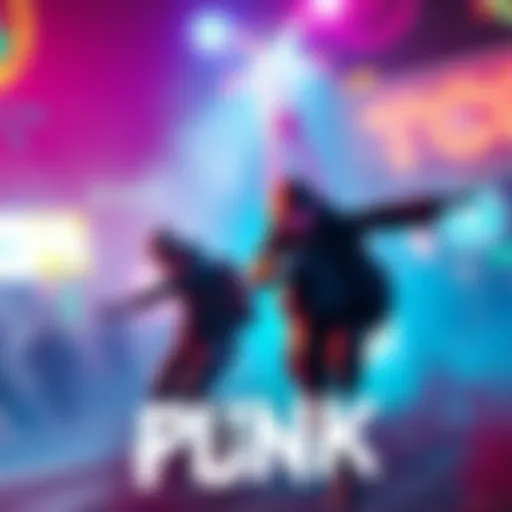 A dynamic scene from the PUNK trailer showcasing vibrant graphics and action-packed gameplay.