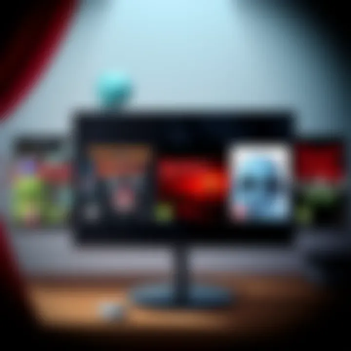 A selection of Puppet Combo game covers displayed on a digital screen, showcasing horror-themed graphics and titles, with a Patreon logo in the corner.