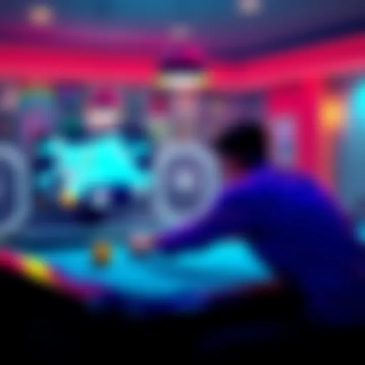 A gamer playing Pure Pool Pro on a PS5, showcasing vibrant graphics and 8K resolution