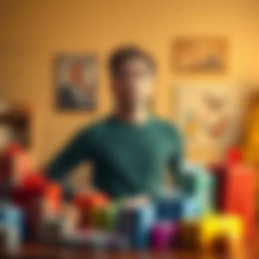 A person stands with a confused expression, surrounded by various unwanted gifts on a table, contemplating what items their support should avoid buying.
