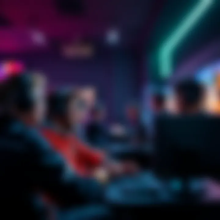 PvE Lobby in Gaming A group of gamers enjoying a PvE lobby together, focused on cooperative gameplay and teamwork.