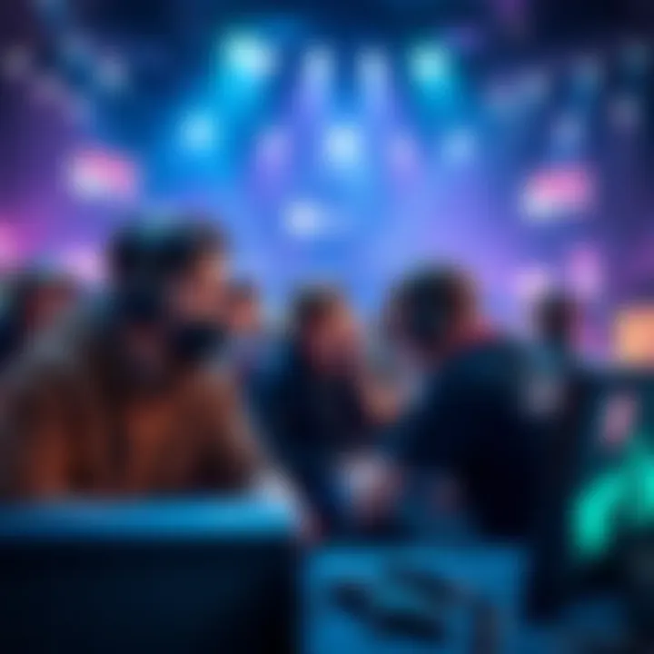 Players in a virtual arena, showing frustration as they face opponents using free kits in solo matches.