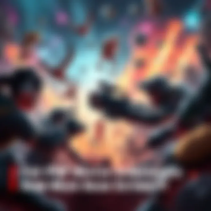 Players engaged in a competitive PVP match, showcasing their strategies and teamwork for high extraction amounts.