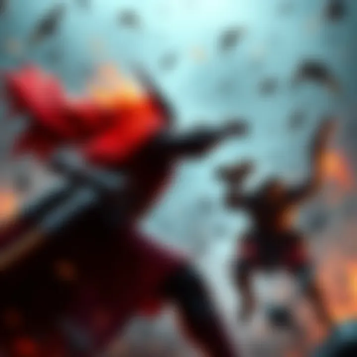 An intense player-versus-player battle in D2, showcasing experienced players engaging with overwhelmed newcomers.