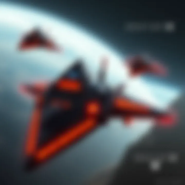 Artwork of pyramid ships from Destiny, showcasing early design concepts by artist Dorje Bellbrook