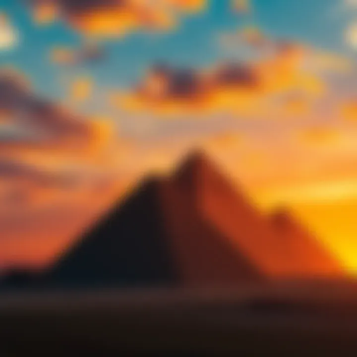 Pyramids Blured Picture Stunning Visuals of Egypt's Iconic Landmarks : LevelUpTalk