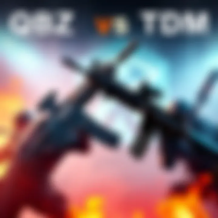 A comparison of the QBZ and M4 during a Team Deathmatch, showcasing QBZ in action and players engaged in combat