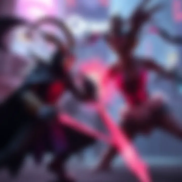 QoP of Pain attacking and defeating a six-slotted MEEPO in a gaming match, showcasing the intense clash between the two characters.