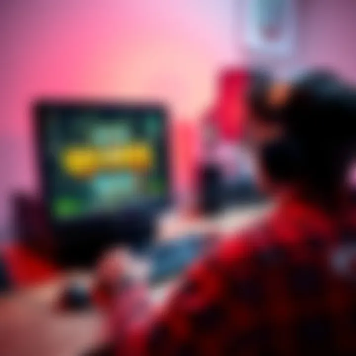 Person gaming on a retro Windows ME setup with modern hardware, showcasing Quake III at high fps