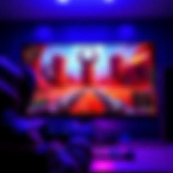 A gamer plays Quake 3 Arena on a high-resolution monitor, showcasing vibrant graphics and fast-paced action.