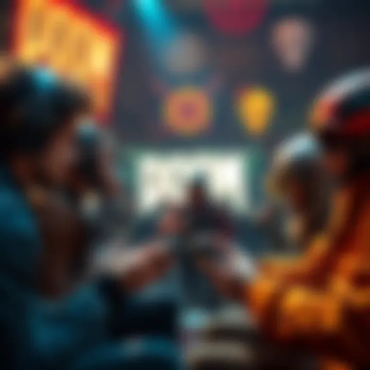 Quake versus Doom gaming debate Gamers engaged in a lively discussion comparing Quake and Doom with controllers and gameplay elements in view