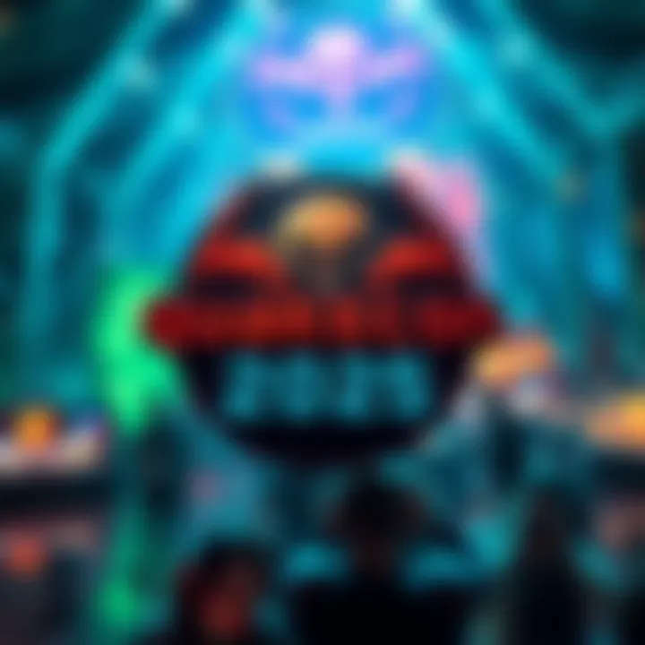 The logo of QuakeCon 2025 showcasing gaming and community elements.