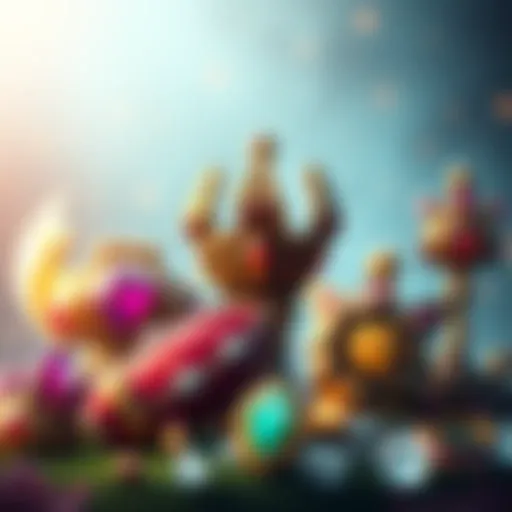 A visual guide showing various queen items and cores used for crafting in the game, illustrating their importance for players.