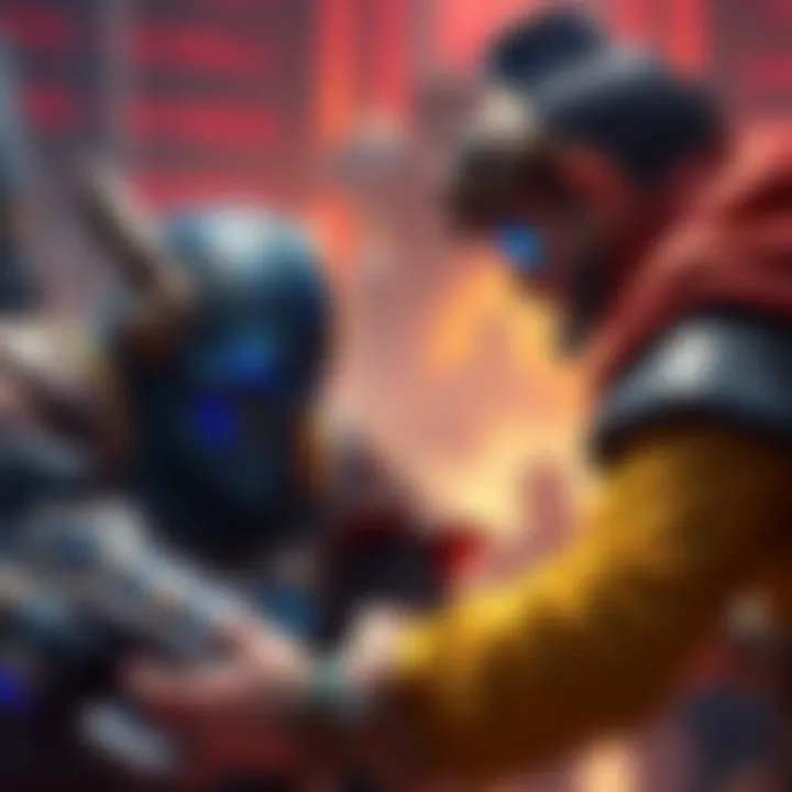 A player strategizing while facing a Quest Warrior with Starship DK in an intense match.