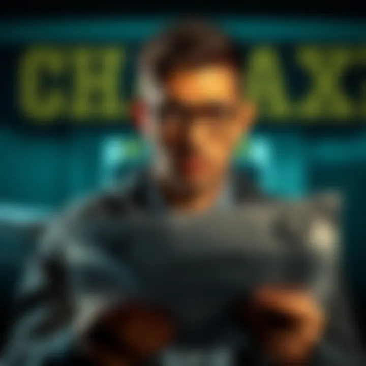 A person looking puzzled while reading a document about recent changes, displaying confusion and curiosity.
