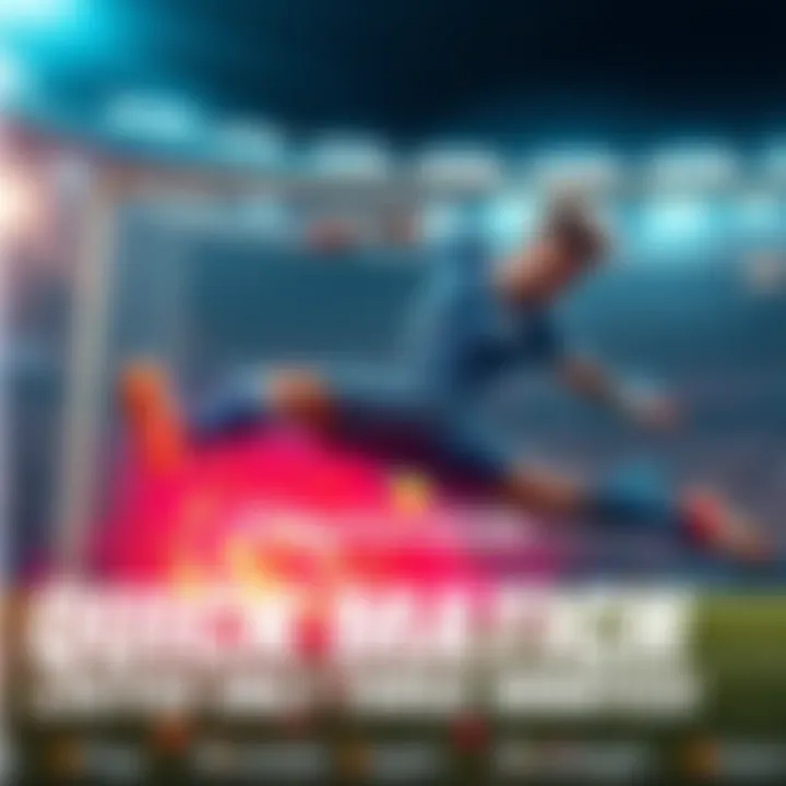 A player scores a goal in a lightning-fast match, showcasing the excitement and surprise of competitive play.