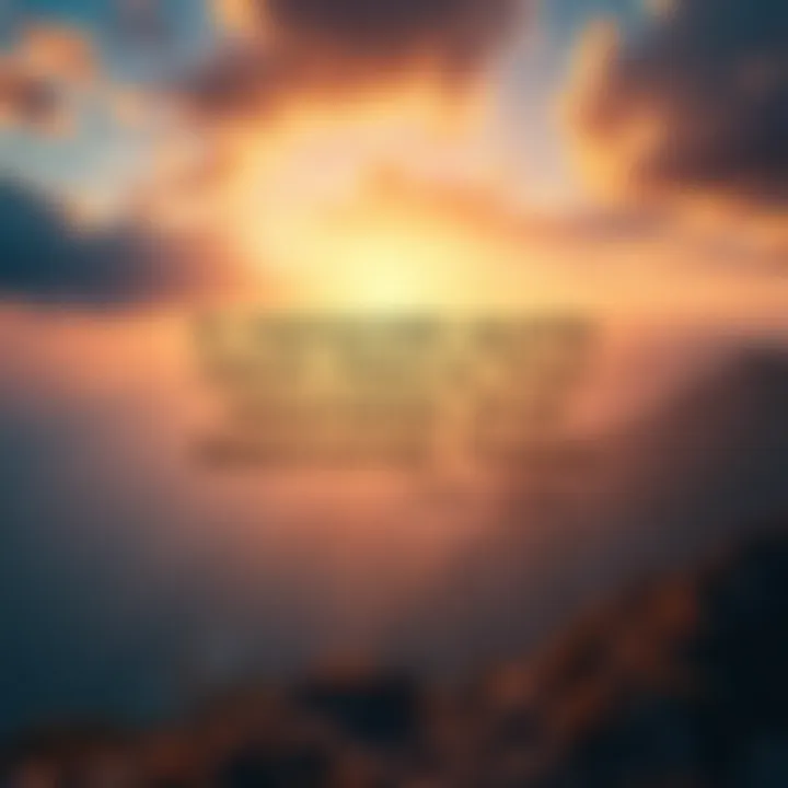 A scenic background with a powerful quote from Ordis written in bold letters