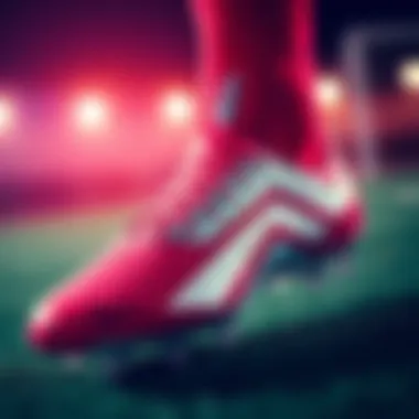 A close-up of the new R9 football boot replica showcasing its design and colors.