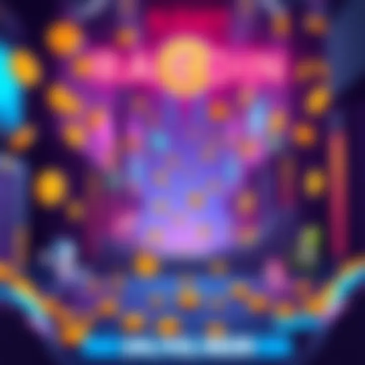 Cover art of RACCOIN showing colorful coin pusher gameplay with coins and characters