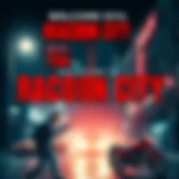 Promotional poster for Welcome to Raccoon City featuring iconic scenes from Resident Evil 1 and 2.