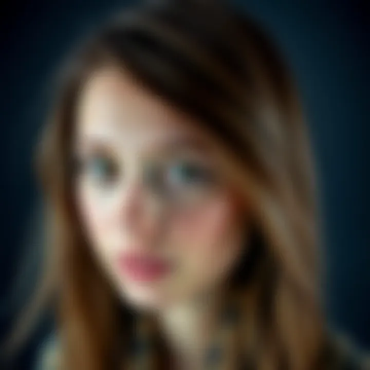Rachel Amber Portrait A close-up portrait of Rachel Amber, a young woman with long brown hair and an expressive look, capturing her personality and style.