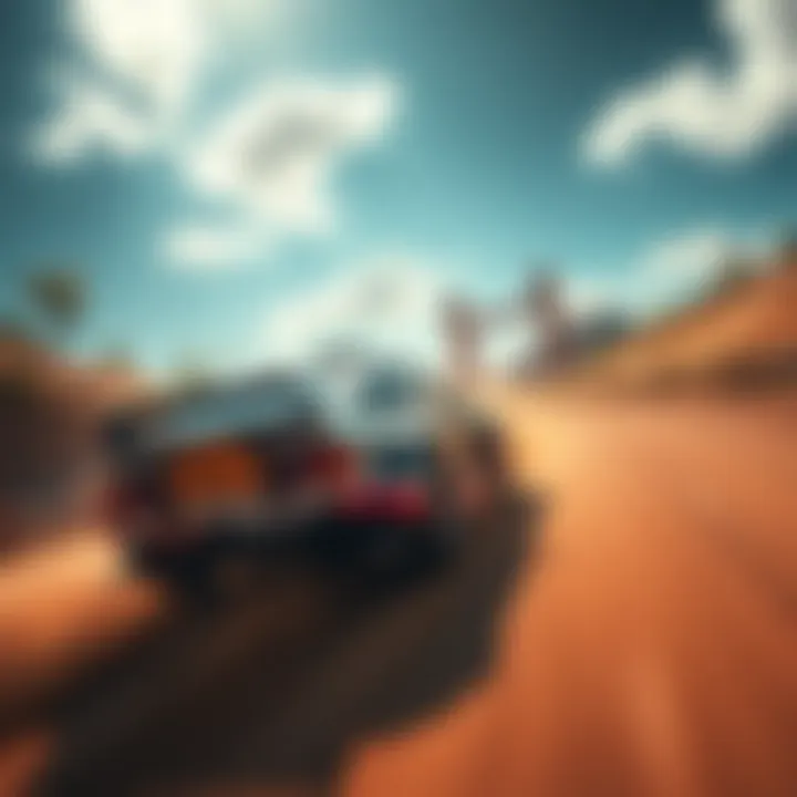 A racing car speeding through a challenging dirt track in Dirt Rally 2.0
