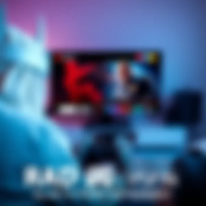 A person using the RAD TV App on a PS5 console, watching a movie on a big screen