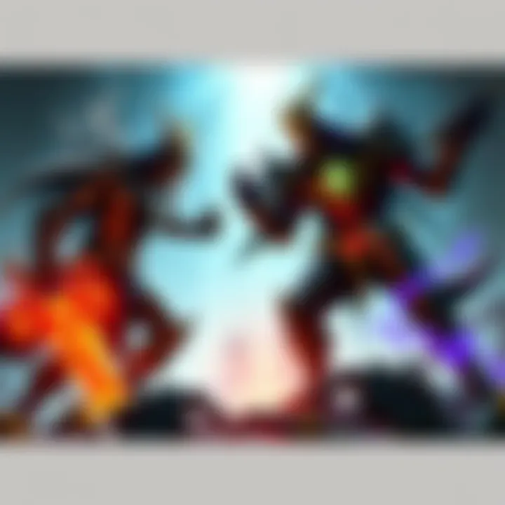 A visual debate on the effectiveness of building Radiance for Necro and Wraith King in Dota 2, showcasing these heroes in action during a team fight.