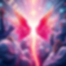 A bright and inspiring graphic representing the Radiant Angel Mercy Crowdfunding Bundle, showcasing community support and creativity.
