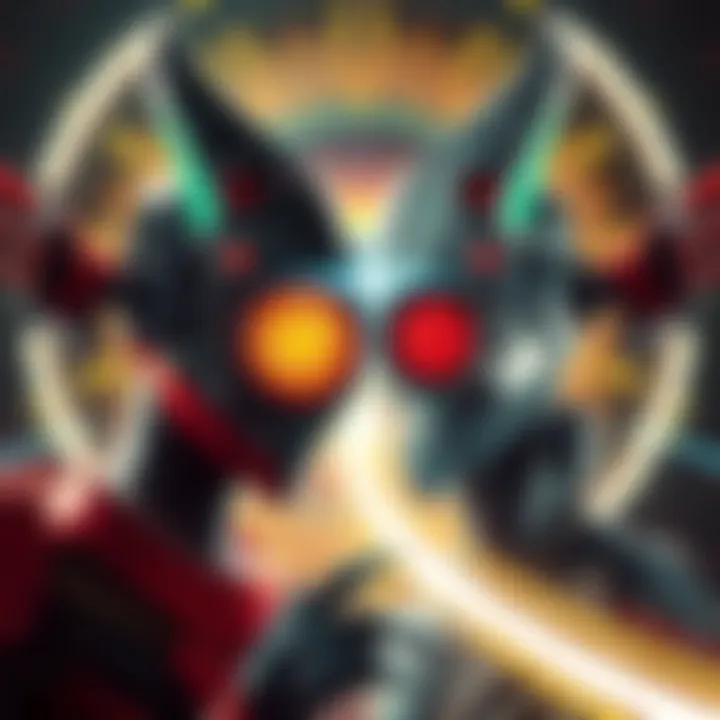 Artistic blend of Ray and Glados characters in a unique piece called Radious by WeirdClover