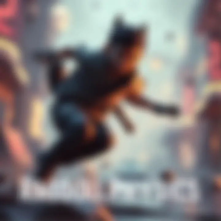 A scene from a video game showcasing a character's realistic movement using ragdoll physics